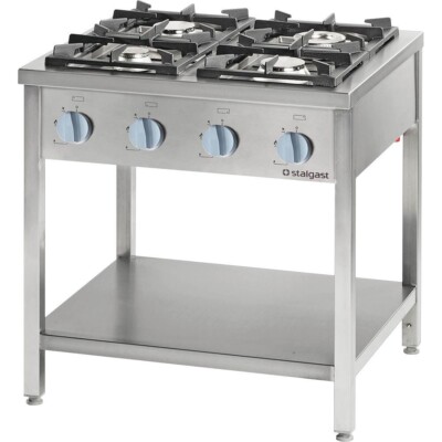 Gasherd 4-Brenner Herd Gas Standgerät Standherd 3,5+5+7+9 kW 900x900x850mm NEU