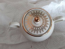 Zuckerdose, Mitterteich Bavaria, mit Gold