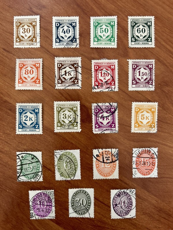 German States: German Bohemia & Moravia Official In Czech. Republic In Completed
