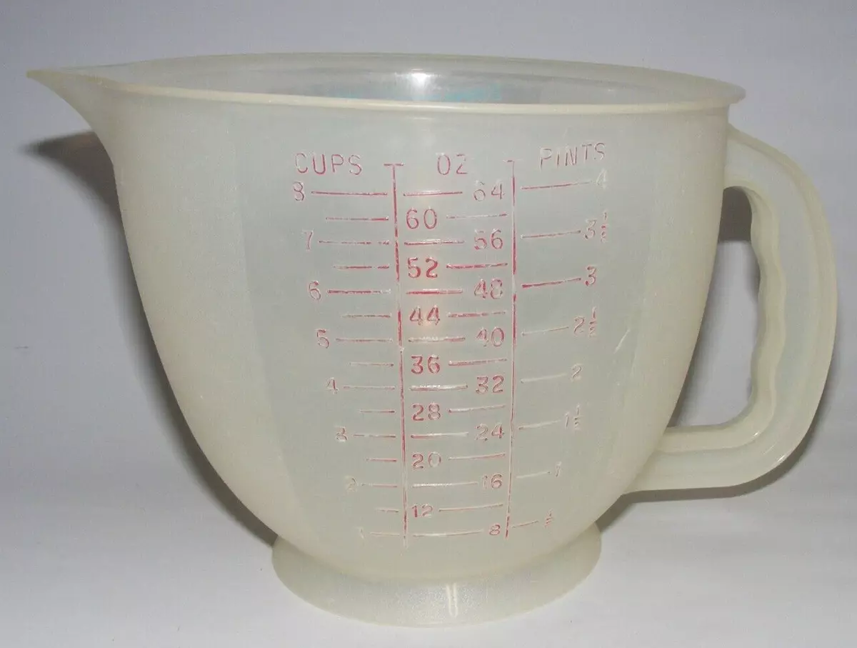 Tupperware Small Mix N Store 4 Cup 1 Quart Measuring Cup Batter Bowl With  Lid