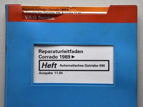 VW Corrado, Automatisches Getriebe 096, Reparaturleitfaden
