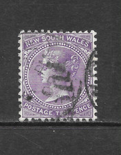 NEW SOUTH WALES SCOTT 66d USED FINE - 1882 6p LILAC ISSUE