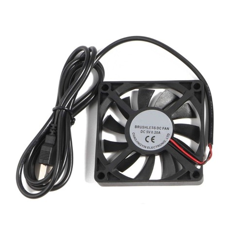 1Pack 70mm DC5V USB Brushless Cooling Fan Double Bearing Fan 7025 7015 7010 - Picture 10 of 10