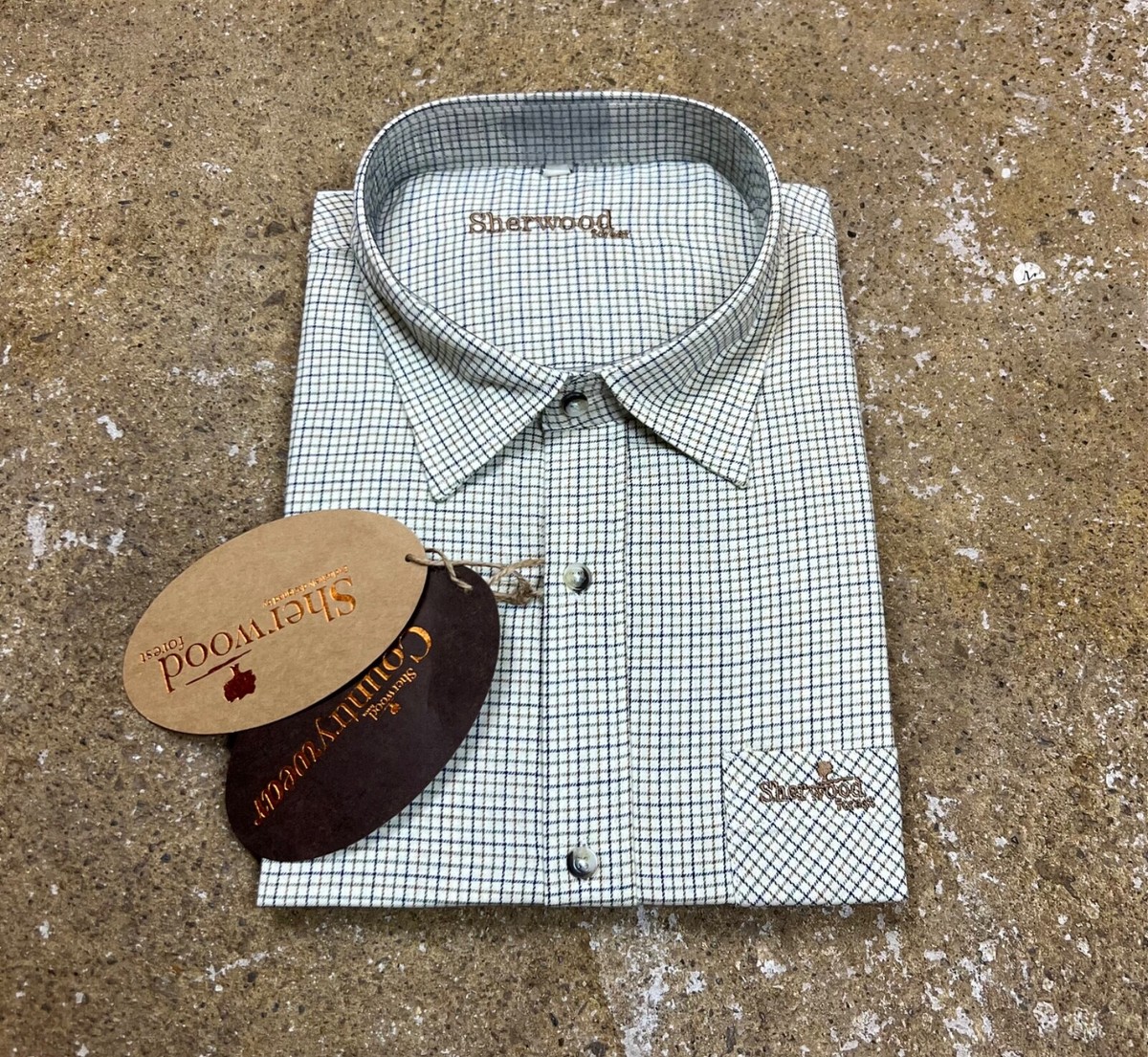 Sherwood Forest Checked Tattersall Shirt Long Sleeve Small UK