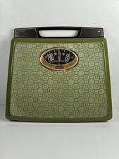 Vintage MCM Borg Green Pebble Cobble Pattern Bathroom Weight Scale See Pictures 