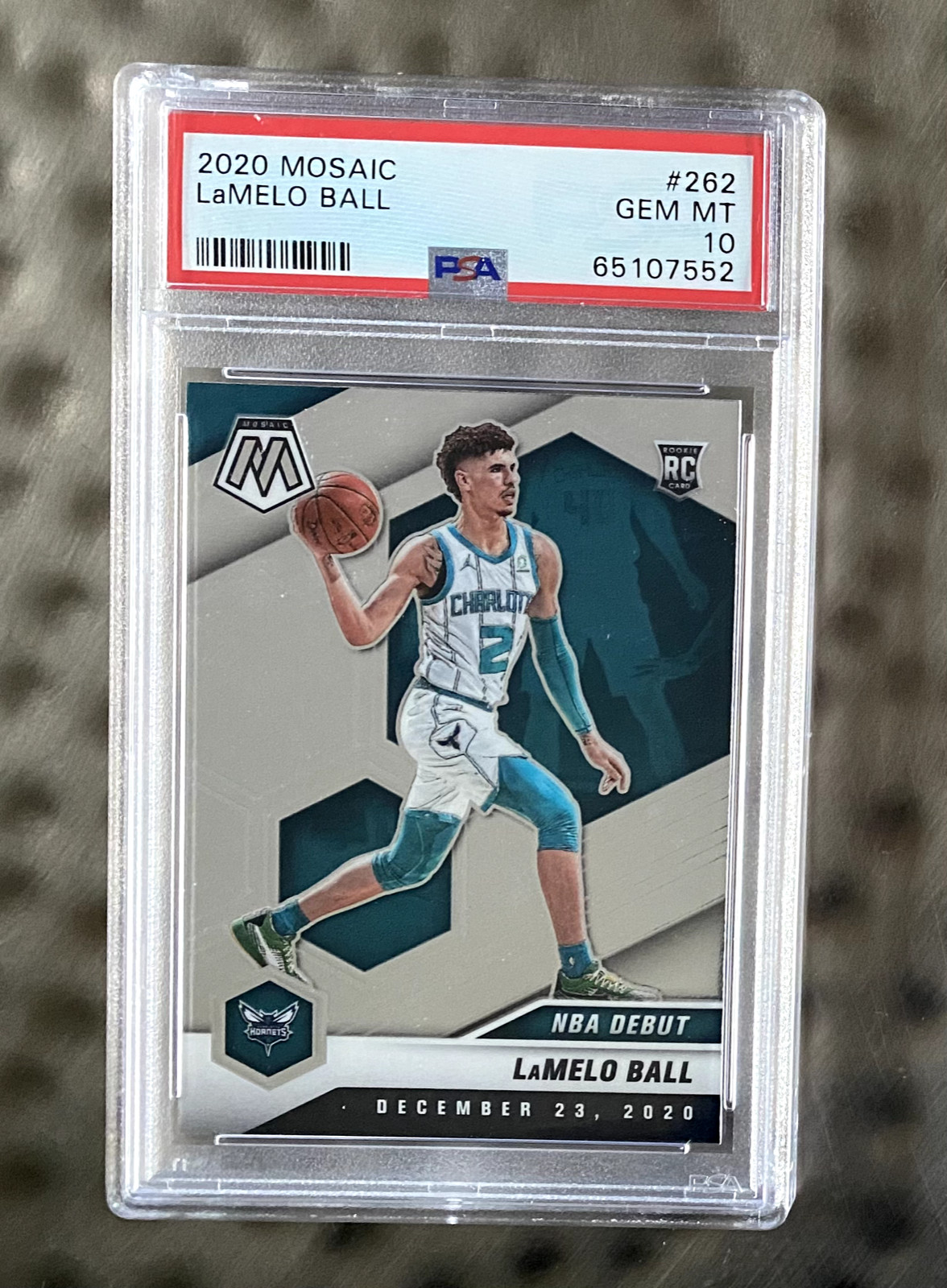 2020 Panini Mosaic *NBA DEBUT* LaMelo Ball Rookie PSA 10 GEM MINT!