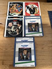 Lot Of 5 JAMES BOND 007 VideoDisc Movies CED Goldfinger, Never Say Never Again