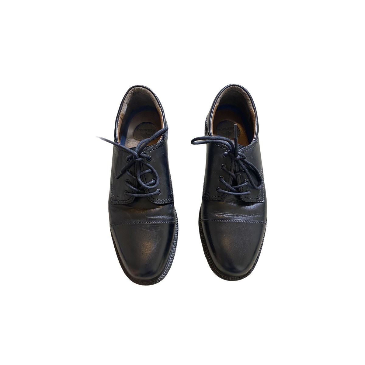 Dockers Parkway Black Leather Lace Up Round Toe Men\'s Dress Shoes Size 10.5 M Dockers Men Leather Lace Capped Round Toe Dress Shoes Size  main image 3