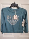 Jessica Simpson Girl's Small 7 Long Sleeve Studded Peace Slub T-Shirt NWT  — photo 4