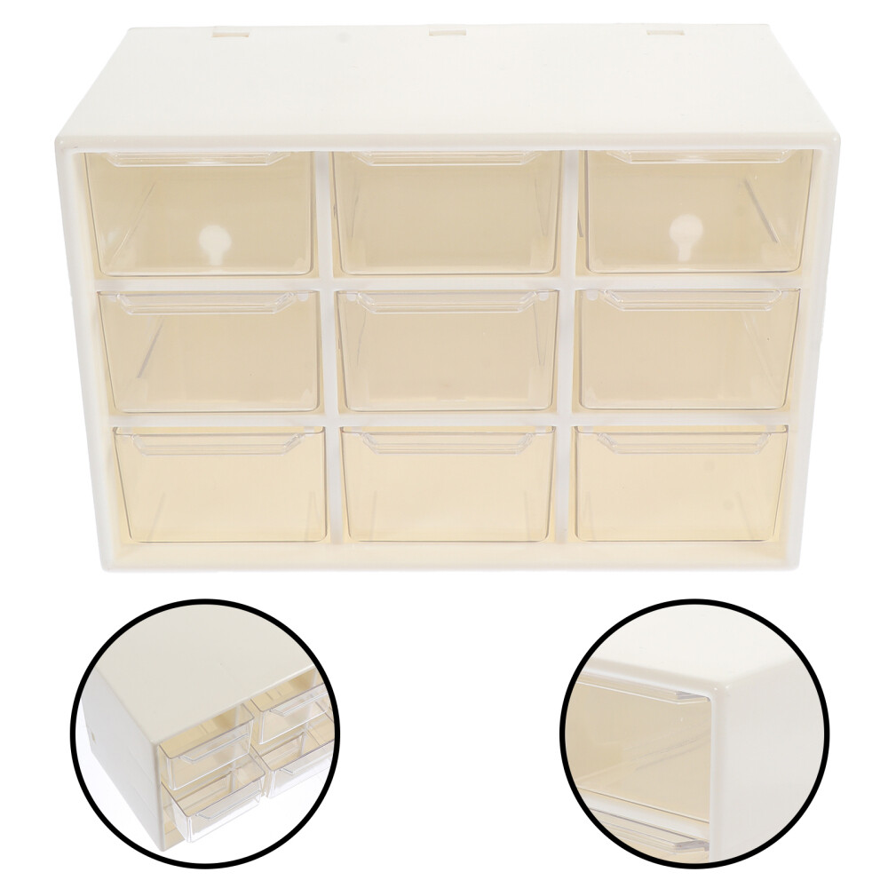 Plastic Drawer Storage Small Bin Box Capacity Sturdy