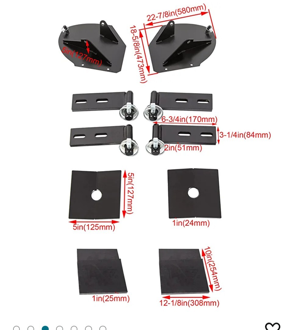 Universal Snow Plow ProWing Blade Extenders Extensions For PW22 Meyer