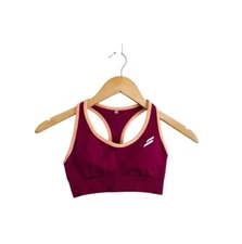Doyoueven DYE Scrunch Seamless Sports Bra XS Rich Berry Racerback 