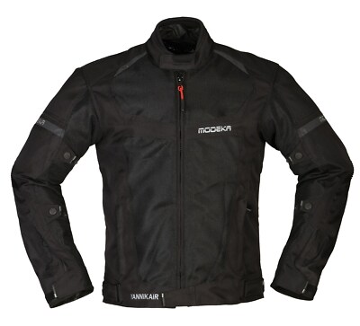 Modeka Yannik Air Schwarz Gr. S wasserdichte Sommerjacke Motorradjacke
