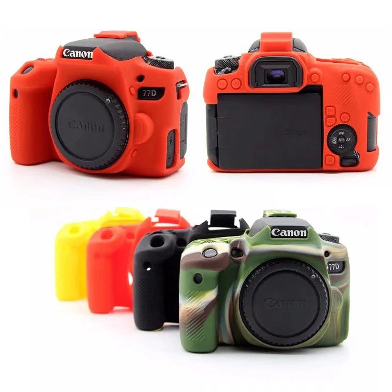 For canon EOS 77D Camera Bag Soft Silicone Case Camera Protective Body Cover  | eBay