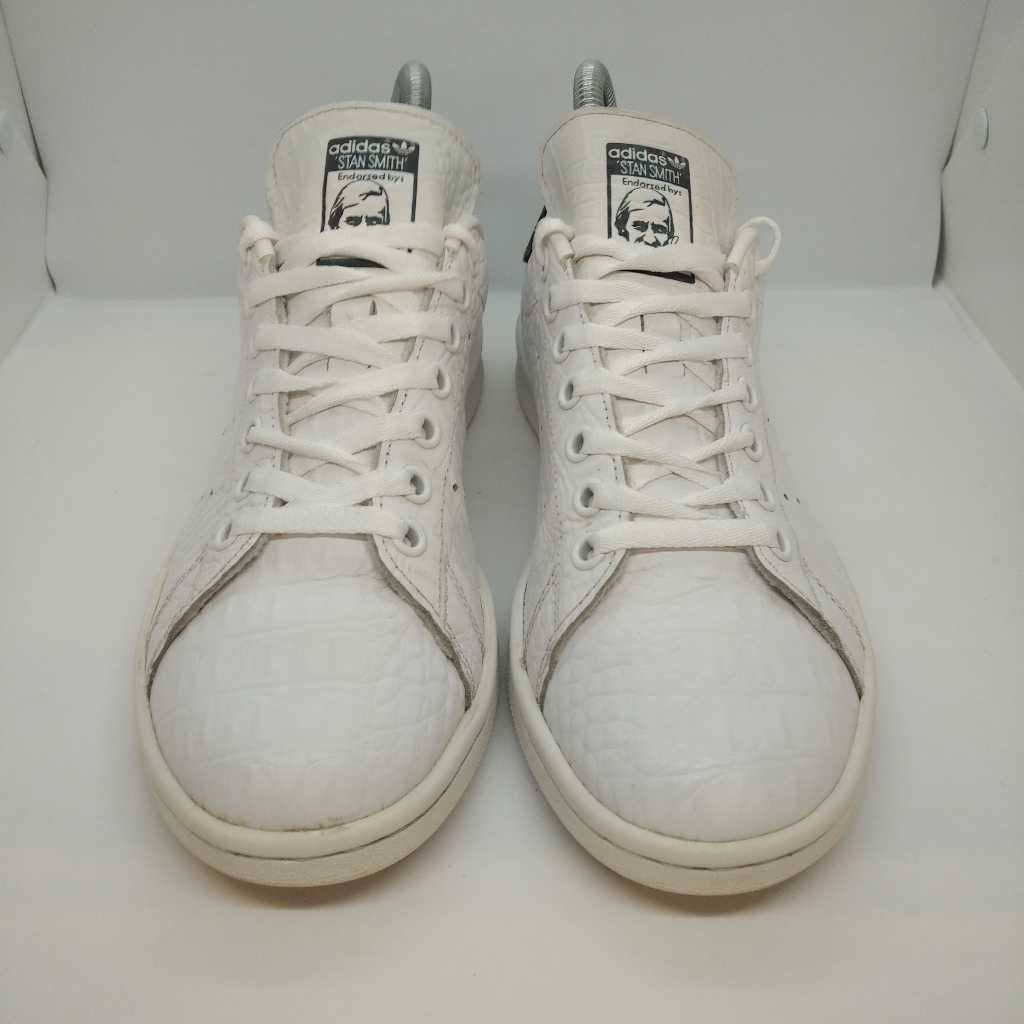 Adidas Stan Smith J Camo Heel Fashion Sneakers Mens Size 6.5 White Camo  Adidas