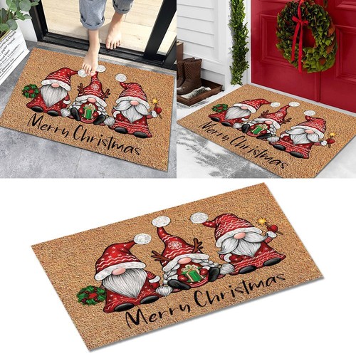 Christmas Festival Decoration Front Door Carpet Indoor Outdoor Anti-Skid Mat GV - Picture 3 of 7