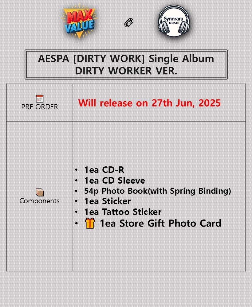 aespa dirty work dirty worker アルバム 未開封 aespa Dirty Work Dirty Worker新品未開封アルバム - メルカリ