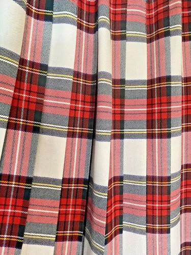 ARCHIE BROWN & SON -BERMUDA - WOMENS PLAID WOOL SKIRT - SIZE 14 - Picture 3 of 10
