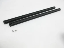 2x THORLABS RM1S 1" CONSTRUCTION CUBE SLOTTED CORNERS & 2x XE25L24 RAIL 24" LONG