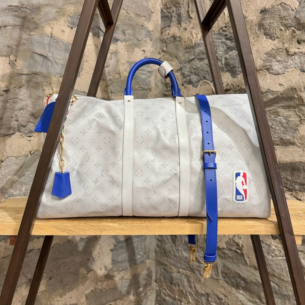 Louis Vuitton X NBA Antarctica Monogram Basketball Keepall 55