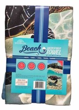 Whitley Willows Beach Towel Microfiber Reversible 35x70 Underwater Turtle Honu