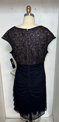 b&a by betsy & adam ruched lace sheath dress B&A by Betsy & Adam Ruched Lace Sheath Dress