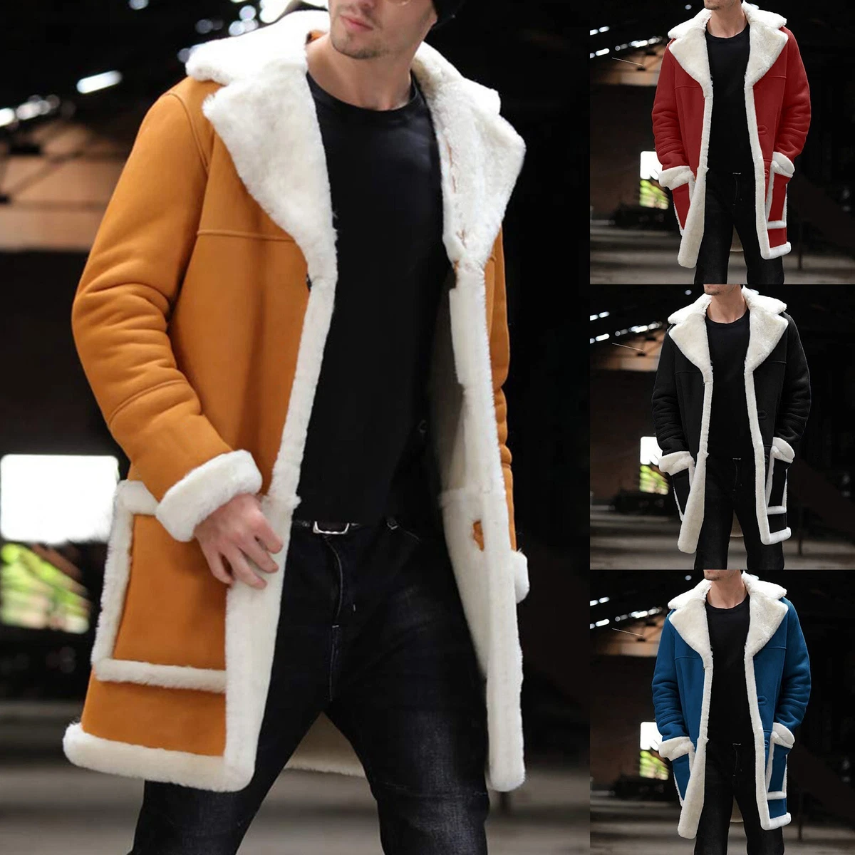 Men's Sheepskin Long Coat