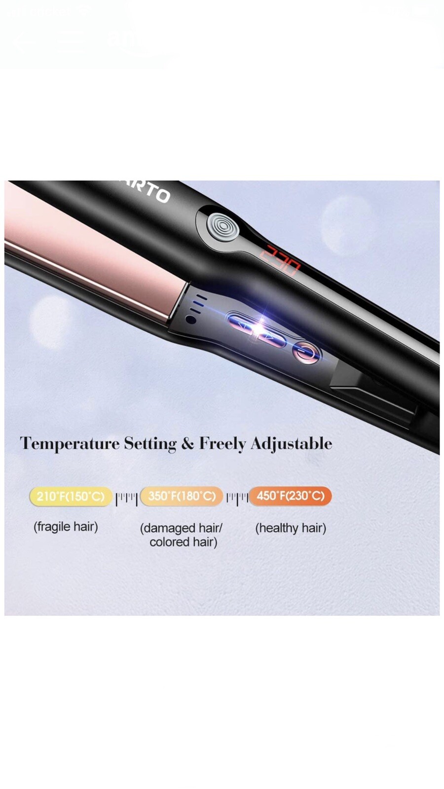 Hair Straightener Flat Iron, 2 in 1 Straightener and Curler, JOMARTO