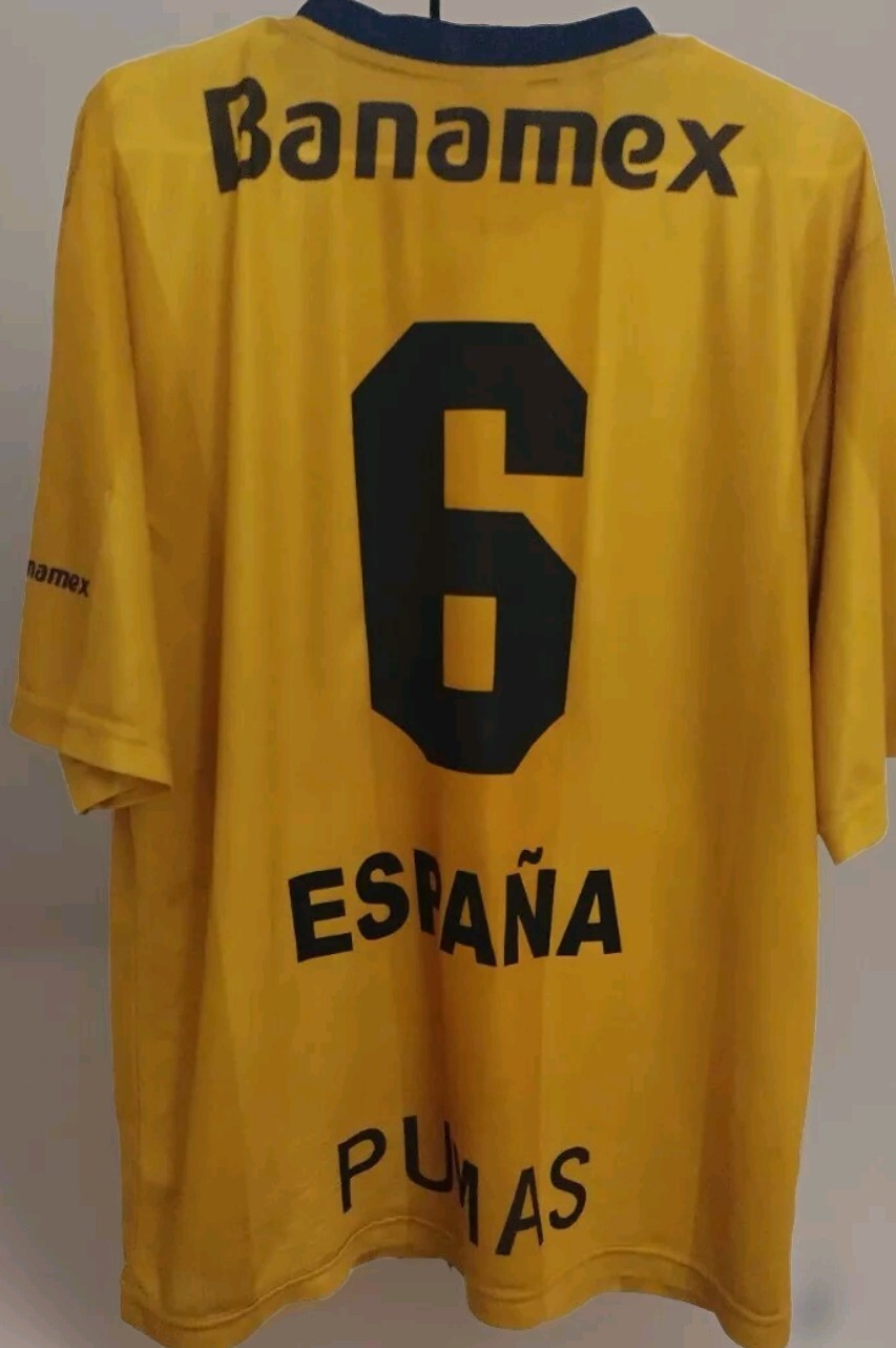 Pumas Unam Miguel Espana Authentic 2000 Jersey Rare Vintage LARGE