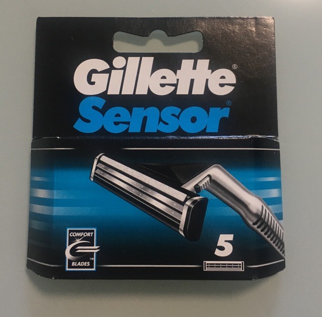 Gillette Sensor Razor Blade Refills Cartridges X 5 Blades Multibuy 10
