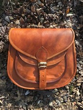 Vintage Leather Laptop Messenger Bag 16 Inch MacBook Pro/Air Satchel Crossbody