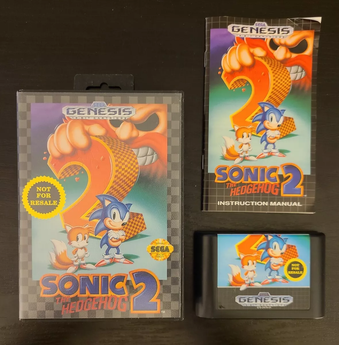 SONIC THE HEDGEHOG 2 - Sega Genesis - COMPLETE Game w/ BOX