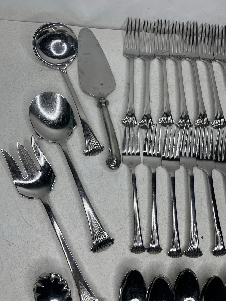 Towle Georgian House Churchill 18-8 Stainless Forks Spoons Knives Japan 57 Piece - Image 2 of 4