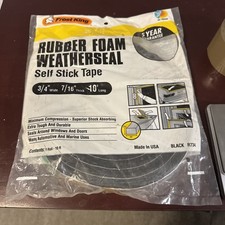 Frost King Gumowa pianka Komórka wiatrowa 10 stóp długości 3/4 cala szerokości 7/16 cala grubości