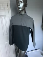 Nike Golf Therma-Fit Mens Sz M Gray 1/2 Zip Long Sleeve Pullover Track Jacket