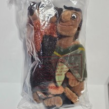 Disney Store Emperors New Groove Kuzco Llama  Pacha bean bag New factory sealed