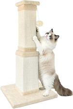 Cat Scratching Post for Large Cats, Cat Scratcher for Indoor Cats Adults, Sturdy