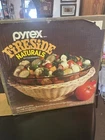 Pyrex Fireside Naturals Serving Bowl and Basket by Corning New