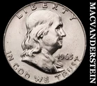1963-D Silver Franklin Half Dollar - Choice G Brilliant Unc+++  Lustrous  #G8428