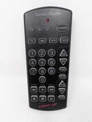 Radio Shack Remote Control 4 in 1 Light Up Universal Remote TESTED