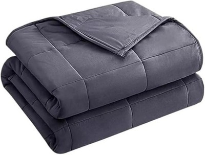 Weighted Blanket for Adults 12 lbs, 60  x 80 , Grey Cooling Heavy Blanket for...