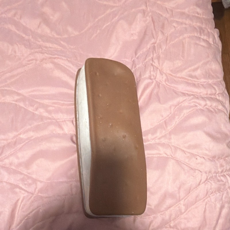 Brown & White Hard Clamshell Eyeglass Case, Unisex, Fits Glasses