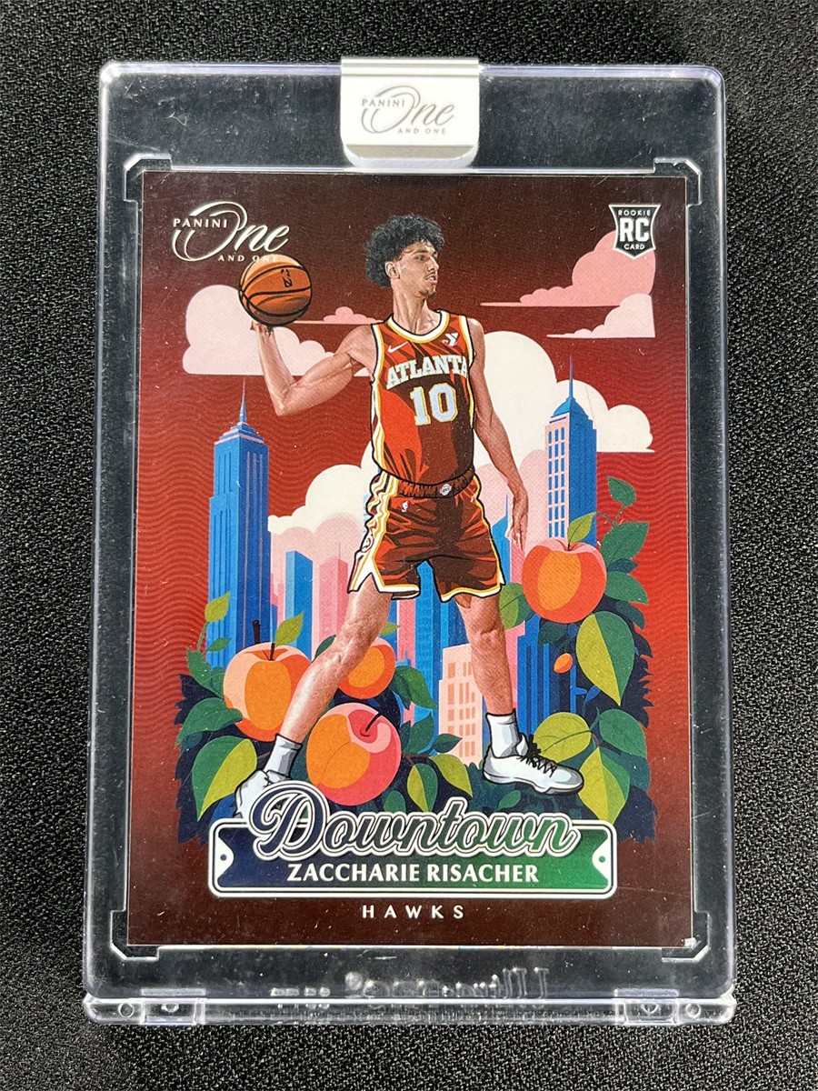 2024-25 Panini One And One Zaccharie Risacher #17 Downtown RC Case Hit SSP Hawks