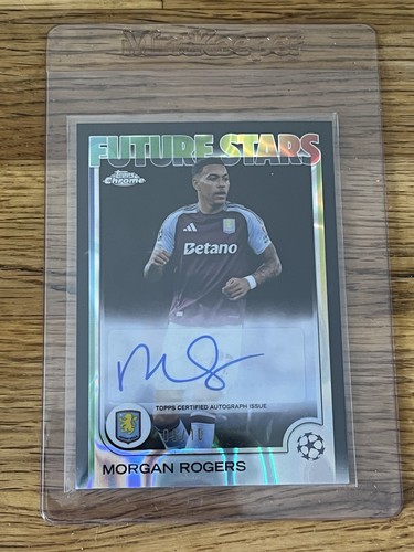 2024-25 Topps Chrome UCC Future Stars Auto Morgan Rogers Black Refractor 09/10