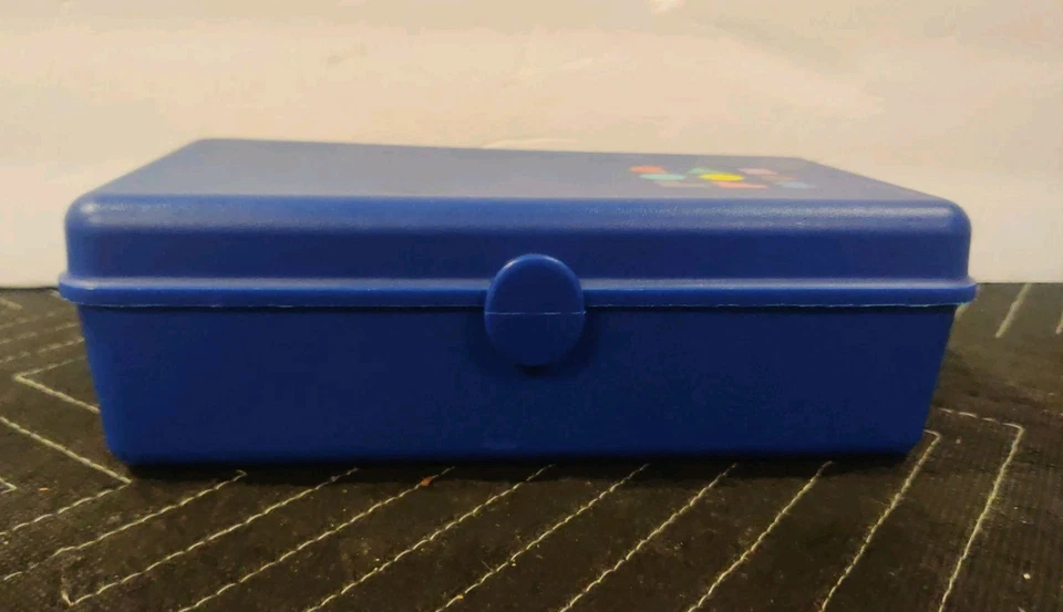 Estuche organizador de maquillaje cosmético Caboodles púrpura joyería años 80/90 de colección 8"x4" Foto 2 de 4