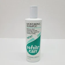 RETIRED 1990 White Rain Shampoo Nourishing Formula 15oz Bathroom Prop NOS FULL