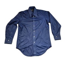 Vintage 1970  s JC Penney Blue Button Down Shirt