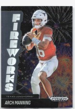 2025 Prizm Black NIL Arch Manning Fireworks Base