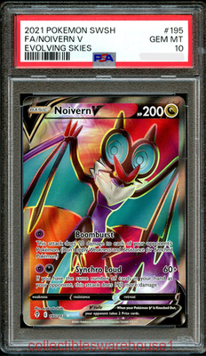 Pokemon Evolving Skies Noivern V 195 PSA 10 | eBay Pokemon Evolving Skies Noivern V 195 PSA 10 | eBay