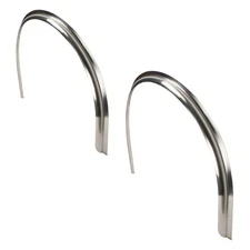 2 Pack - 36x1 Smooth Aluminum Single Axle Fender Flares